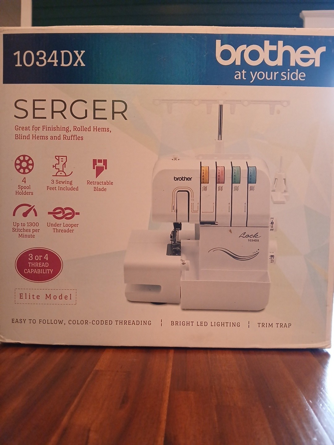 Brother 1034DX 3/4 Thread Serger Machine - NEW IN BOX