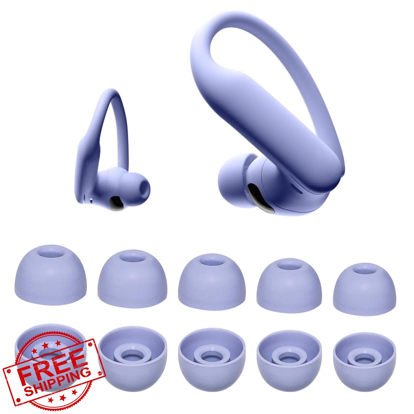 Beats Powerbeats Pro 2 Replacement Ear Tips, Hyper Purple, 10 Pairs