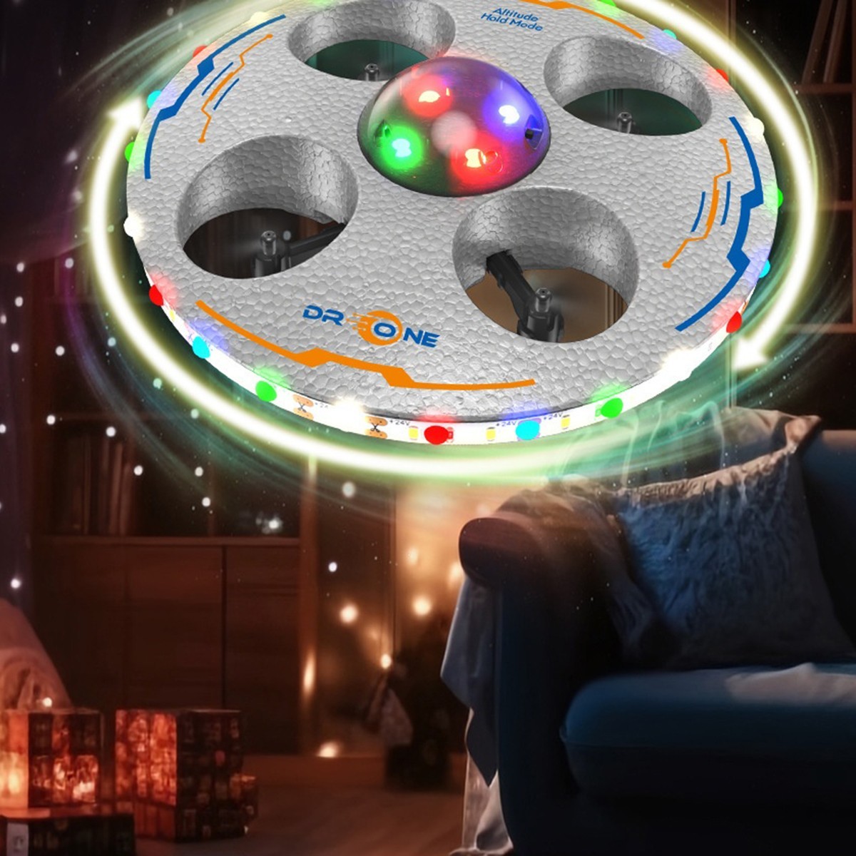 Remote Control Handheld Drone UFO Flying Object Quadcopter One Key Take-off/land