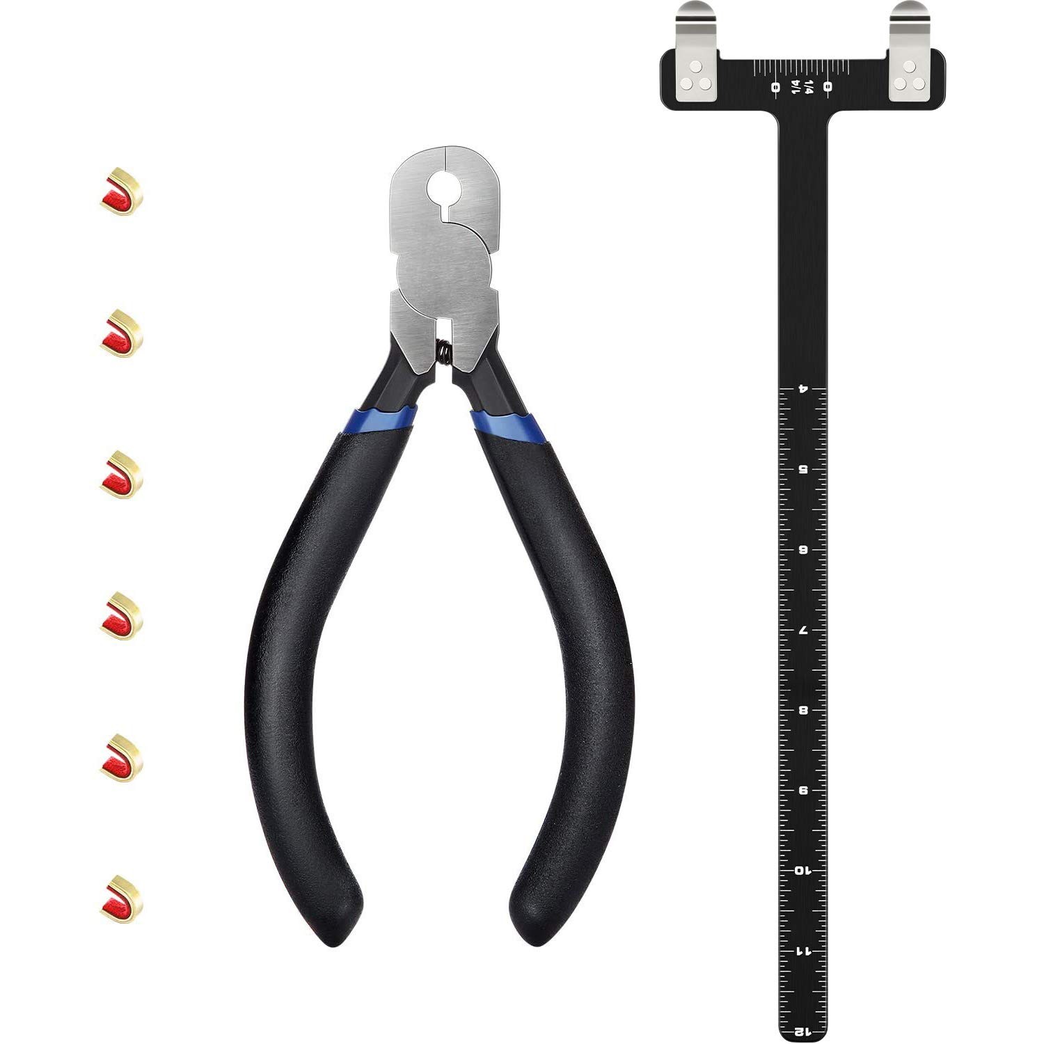 Zonon Bow String Nocking Points Pliers Strings Knock Set T Shape Black