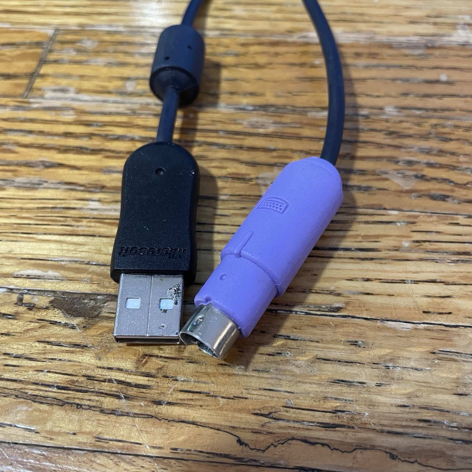 Microsoft Wireless Optical Desktop Receiver 3.0A Model 1029 PS/2 and USB Cable