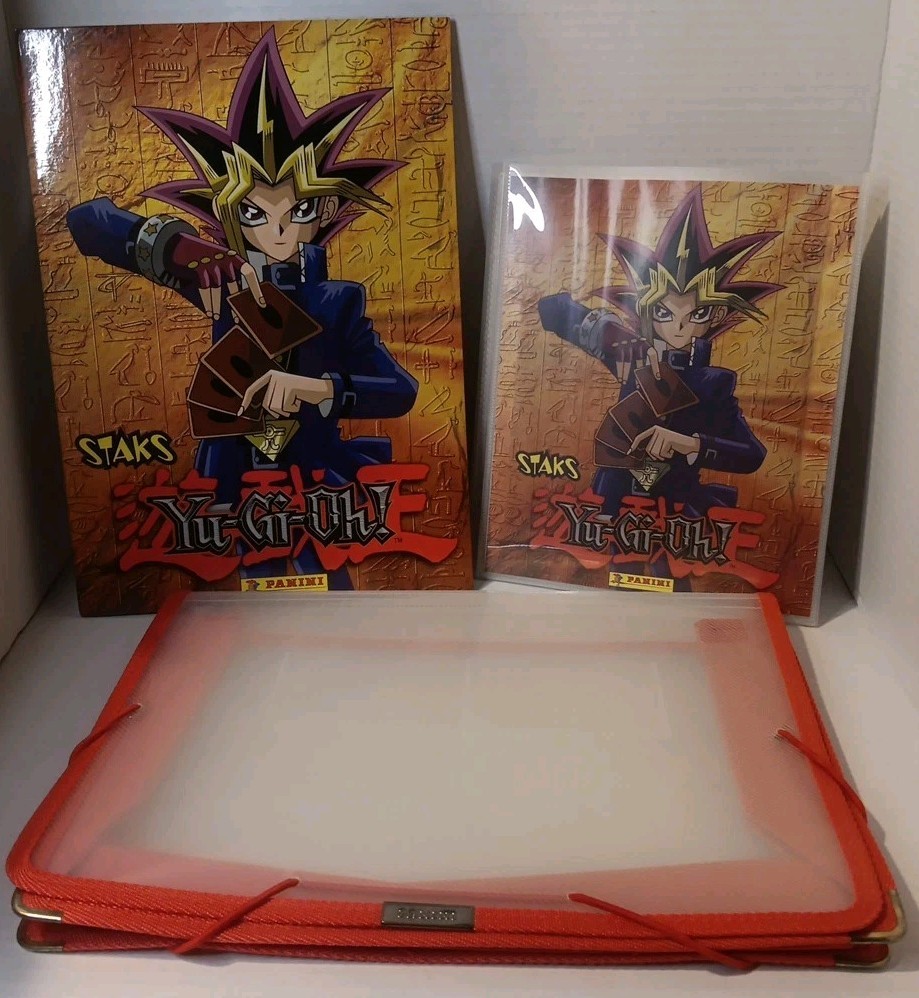 Yu-Gi-Oh Stacks Panini Binder Folder Lot Vintage 1996 Rare