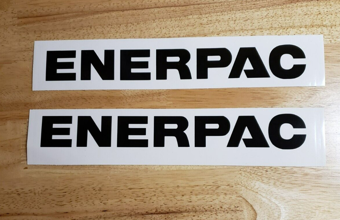 enerpac replacement decal 9" pair BLACK stickers BEST USA