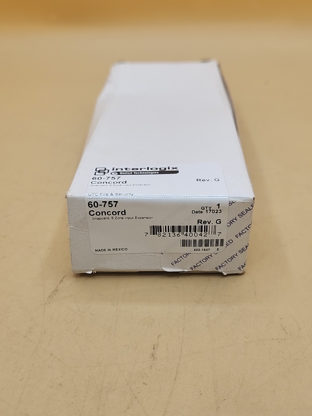 Interlogix 60-757 GE Concord Snapcard 8 Zone Input Expansion New