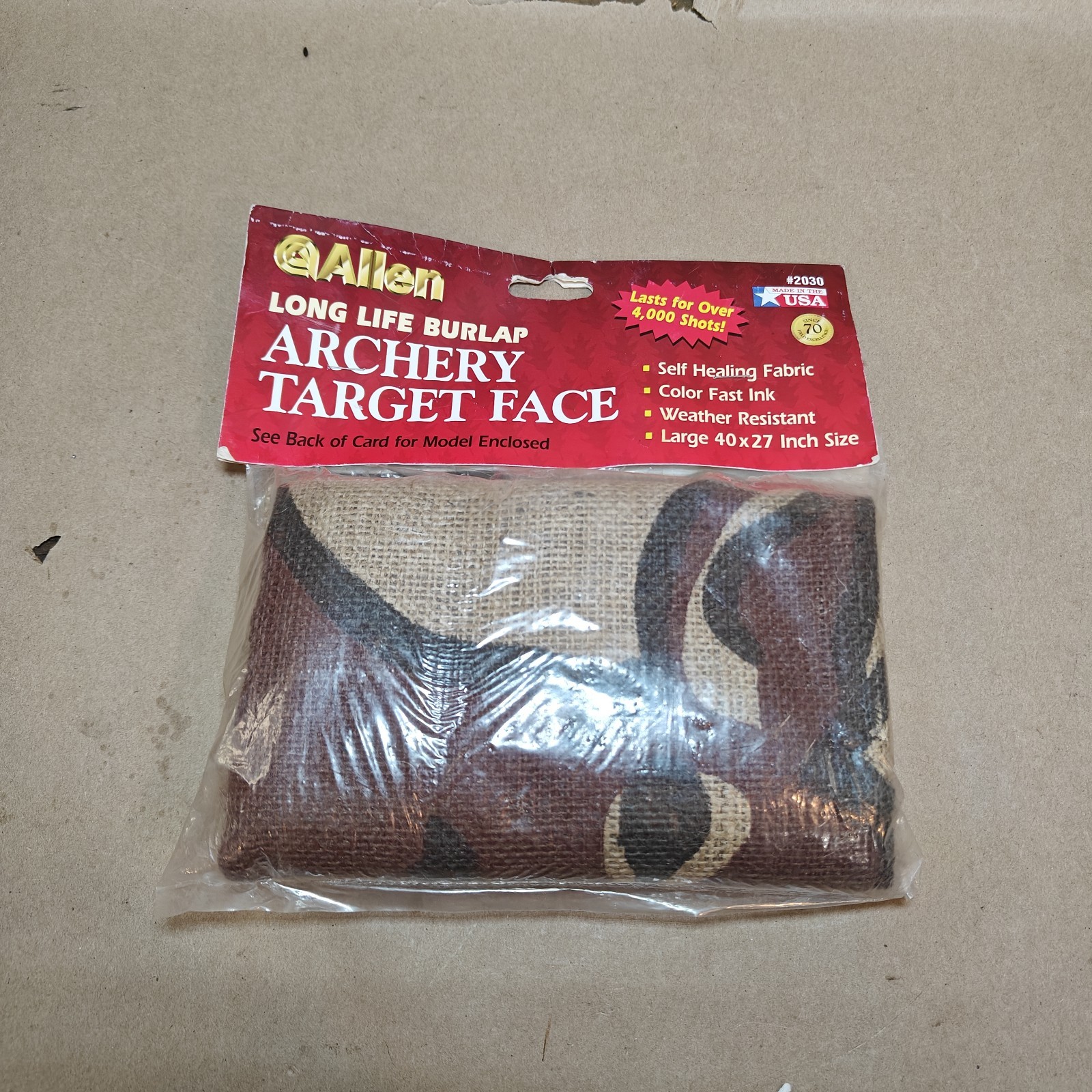 Allen Archery Burlap Target Face #230 Large 40” 27” inch size