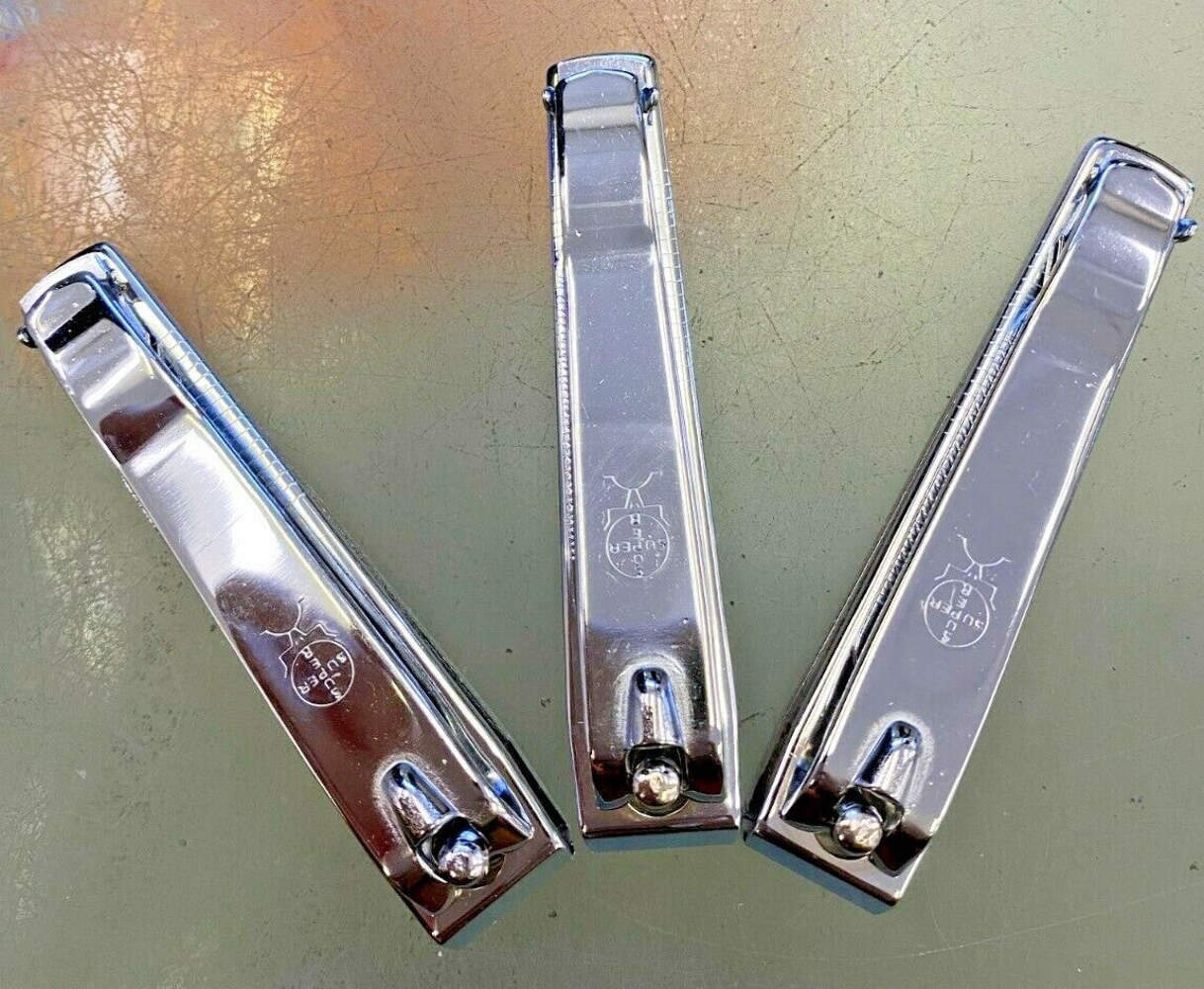 3Professional Stainless Steel Large Toe Nail Clippers Straight Cut Style Trimmer