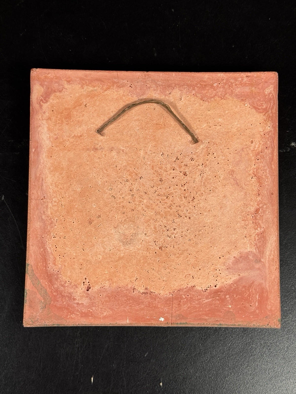 Vintage Cat Tile 3-D Art Atomic Mod Stamped By Maker Must See