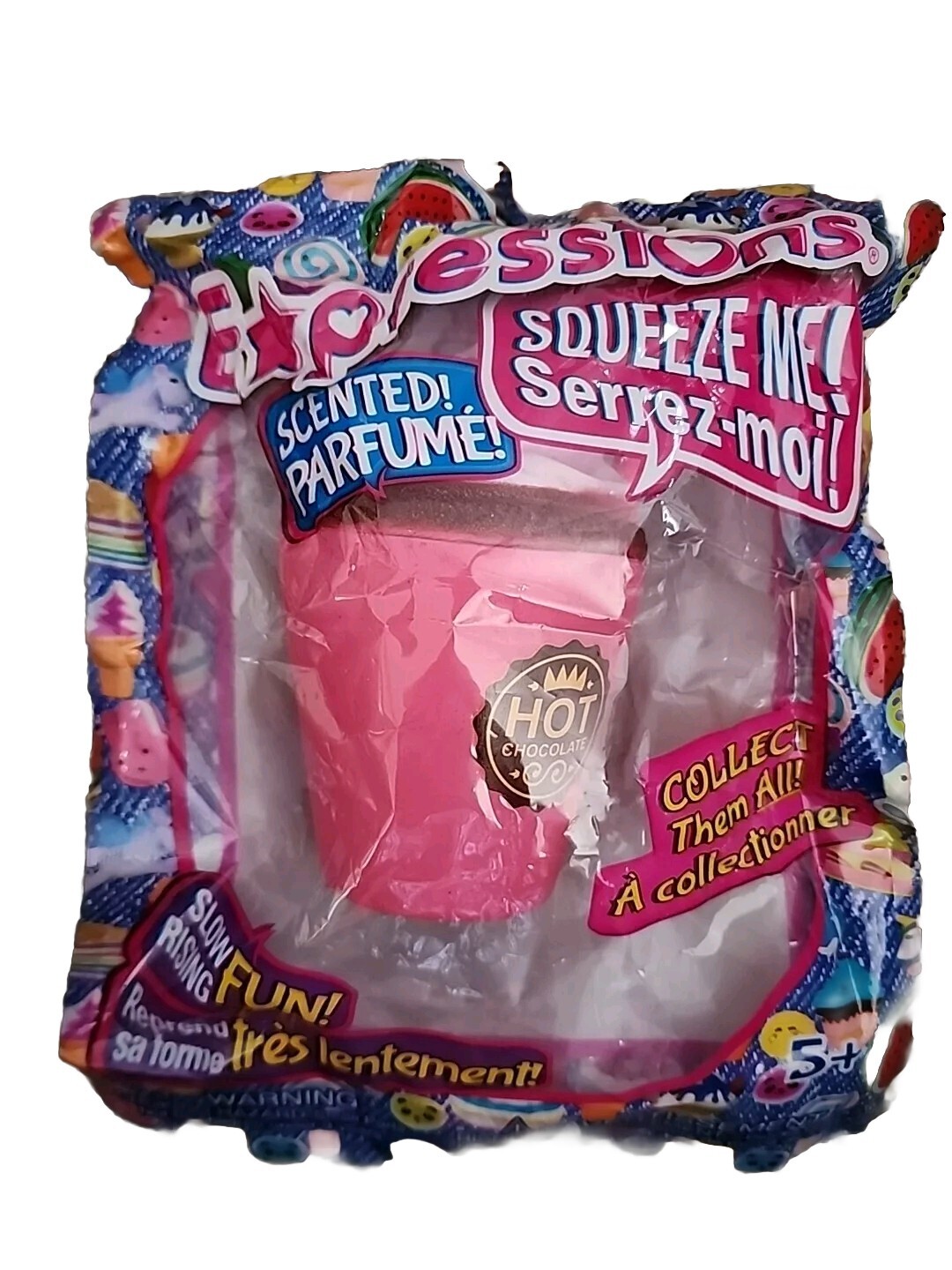 Soft Squishy Toy Scented Slow Rise Hot Chocolate Expressions 4 in. Almar Toys