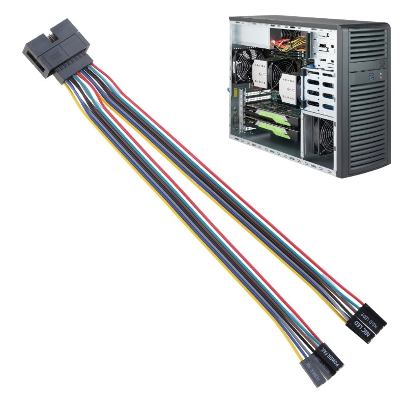 Super Micro Computer Front Panel Power Adaper Server Switches Adapter Extension