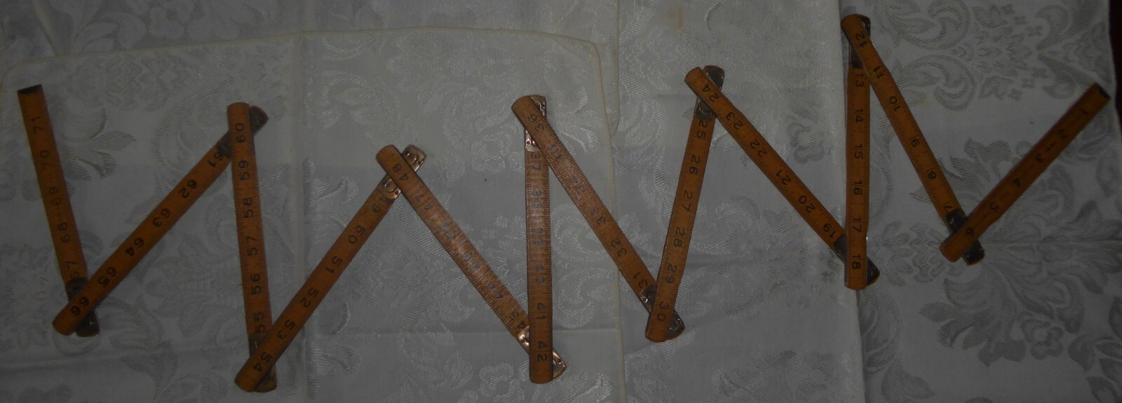Vintage Folding Box Ruler - Durall Golden Rule Box Ruler