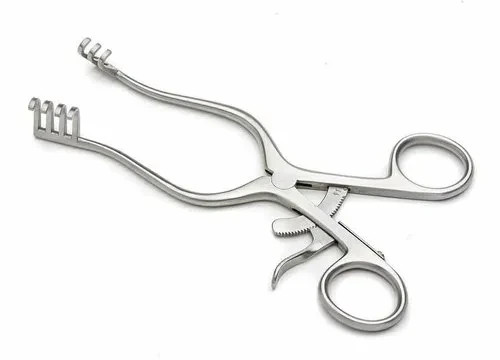 Veterinary Self Retaining Mastoid Retractor 4 Prong 10 Inch Surgical Instruments