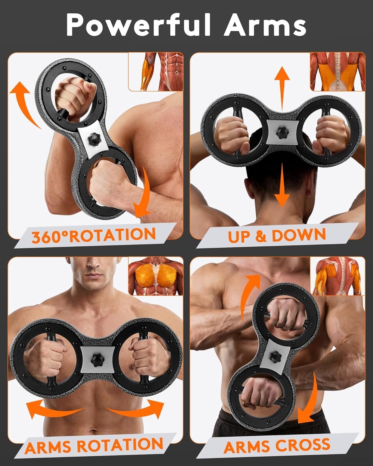 360° Spinning Burn Machine - Dynamic Arm & Shoulder Trainer