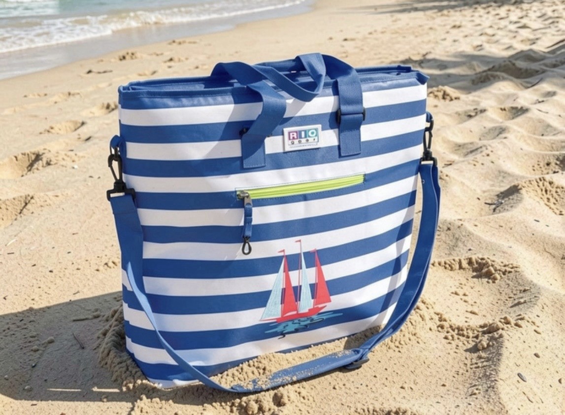 Rio Beach Red Insulated Cooler Tote