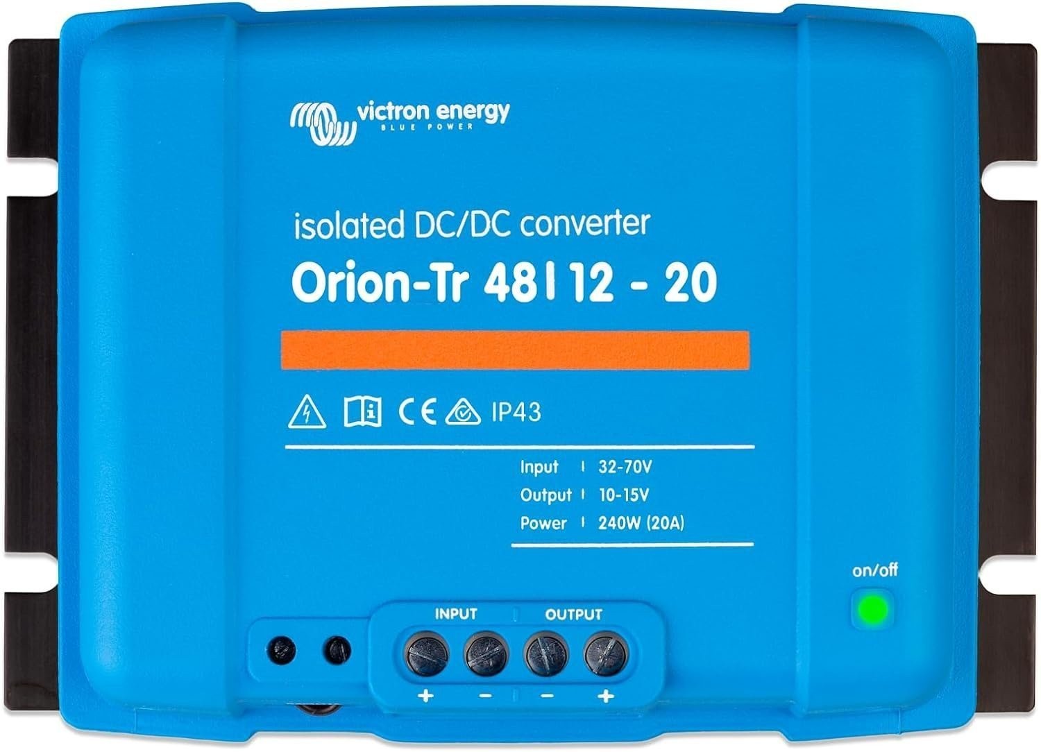 Victron Energy Orion-Tr IP43 48/12-Volt 20 amp 240-Watt Isolated DC-DC Converter