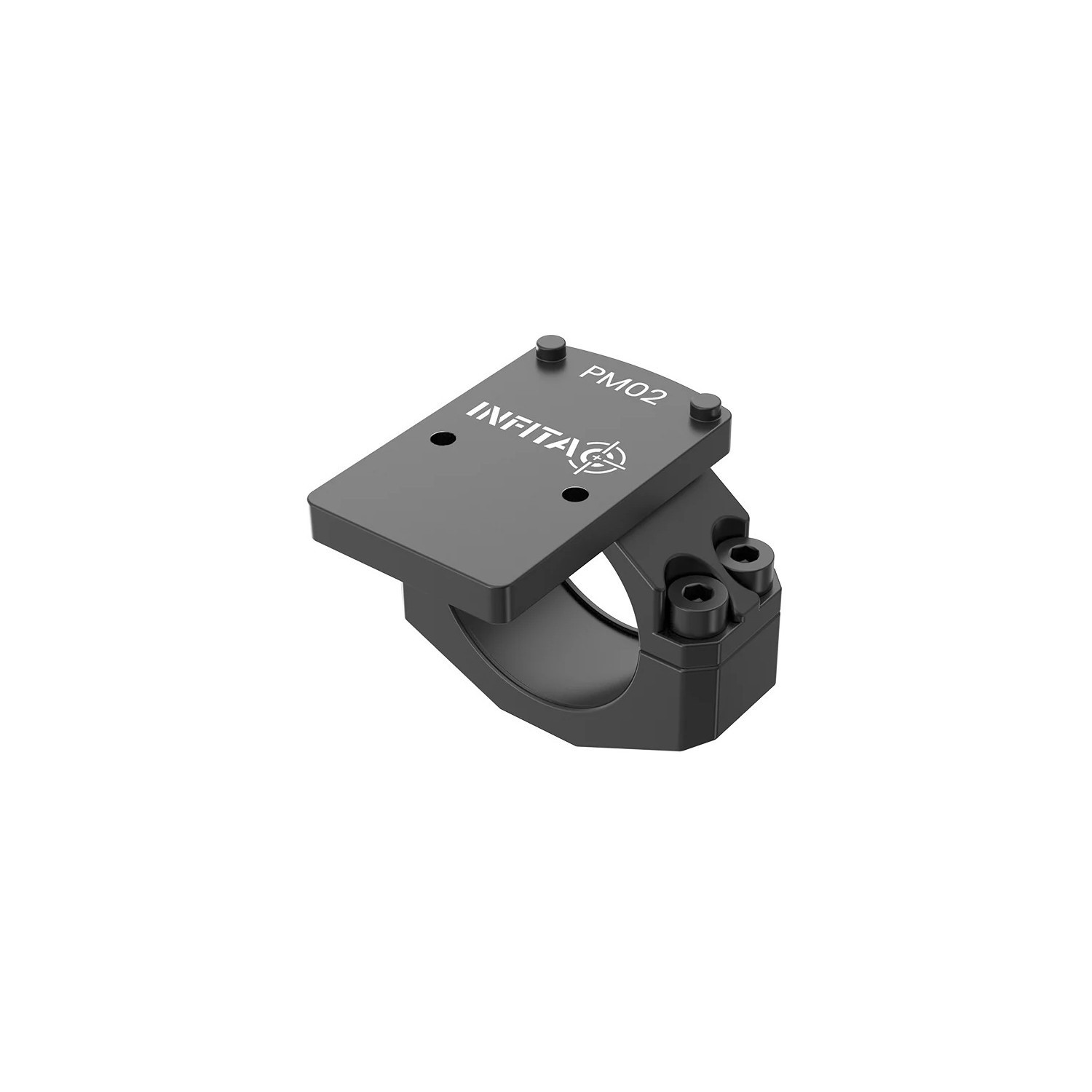 InfiTac 30mm Scope Ring w/ RMR Mount Adapter, Aluminum, Black #PM02