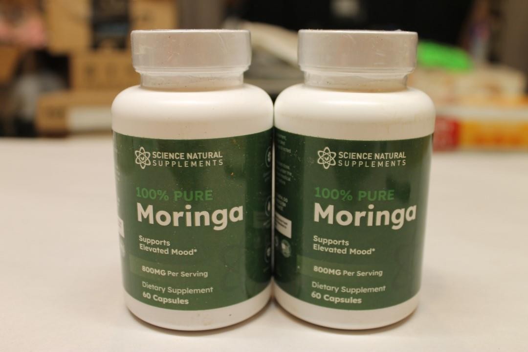 Lot of 2 Science Natural 100% Pure Moringa 800 mg 60 Veggie Caps 7/26 NEW