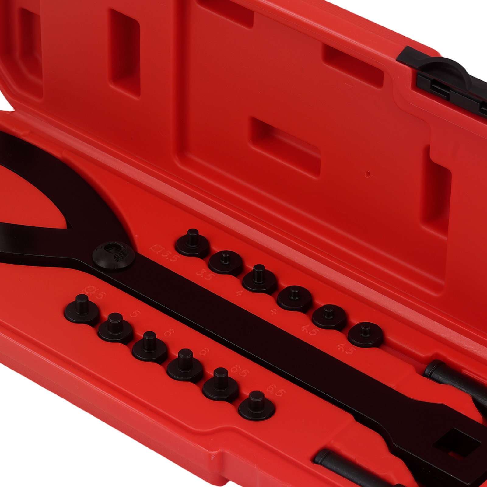 Adjustable Variable Pin Spanner Wrench Tool 1/2" Drive 3.2-12.7cm Steel Set