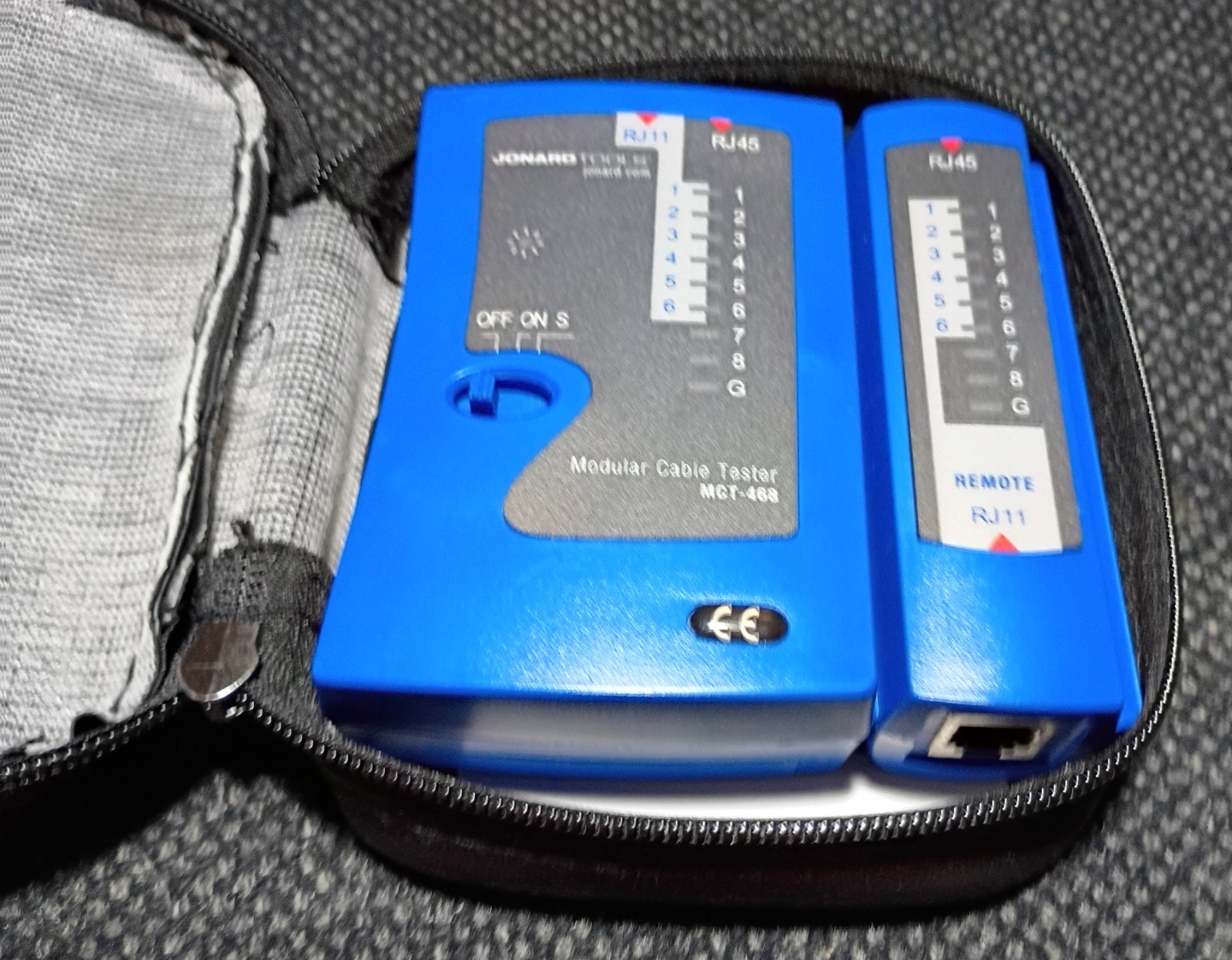 JONARD TOOLS MCT-468 Modular Cable Tester with Carrying Case