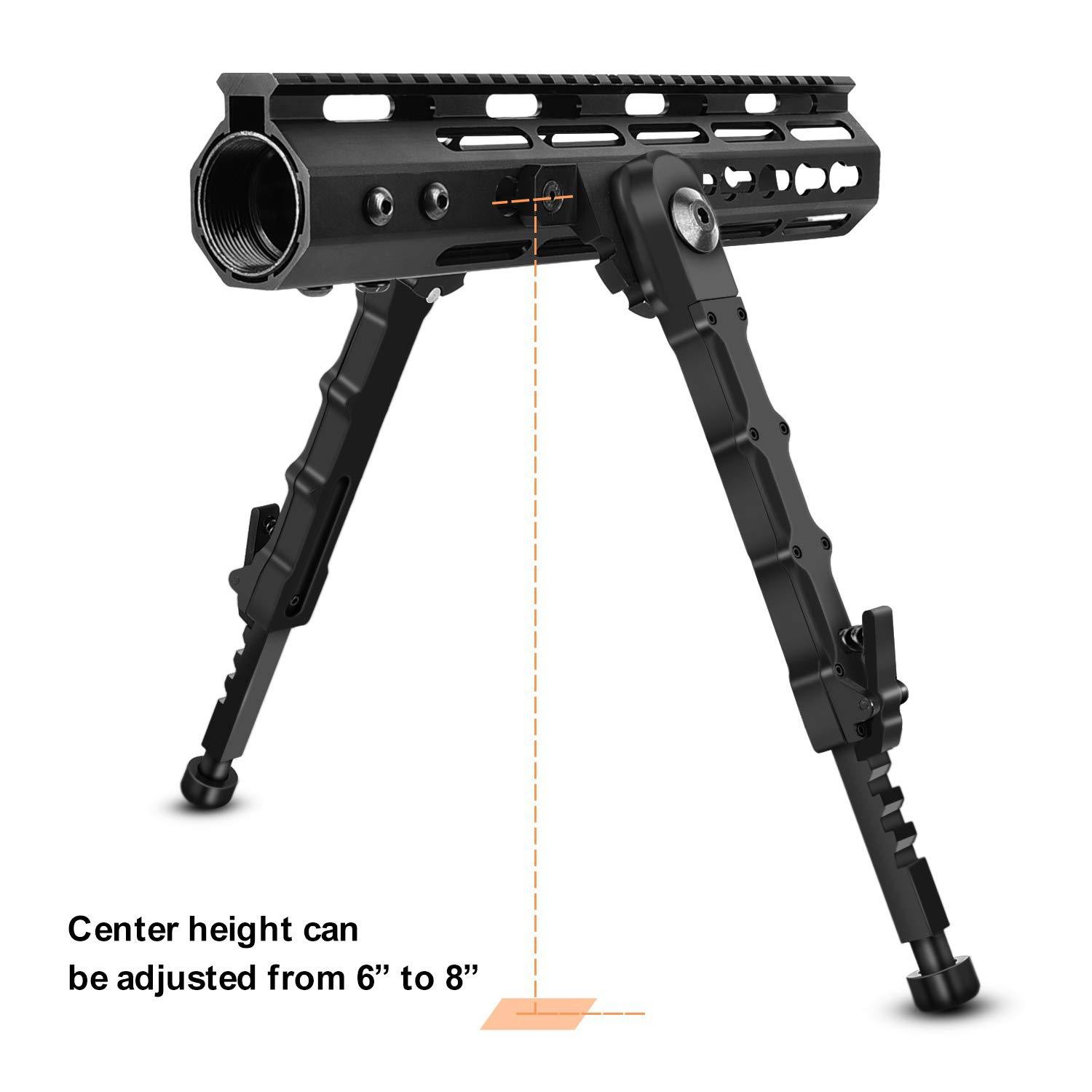 7.5''- 9 Inch Adjustable Hunting V9 Tactical Bipod Rifle Bipod For M-lok Rail