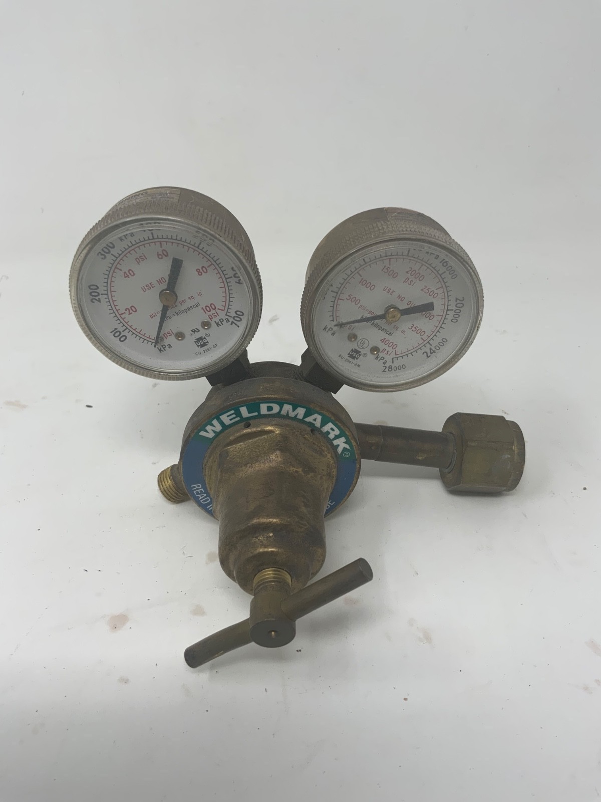 Weldmark 250-80-540 Oxygen Gas Regulator Pre-Owned