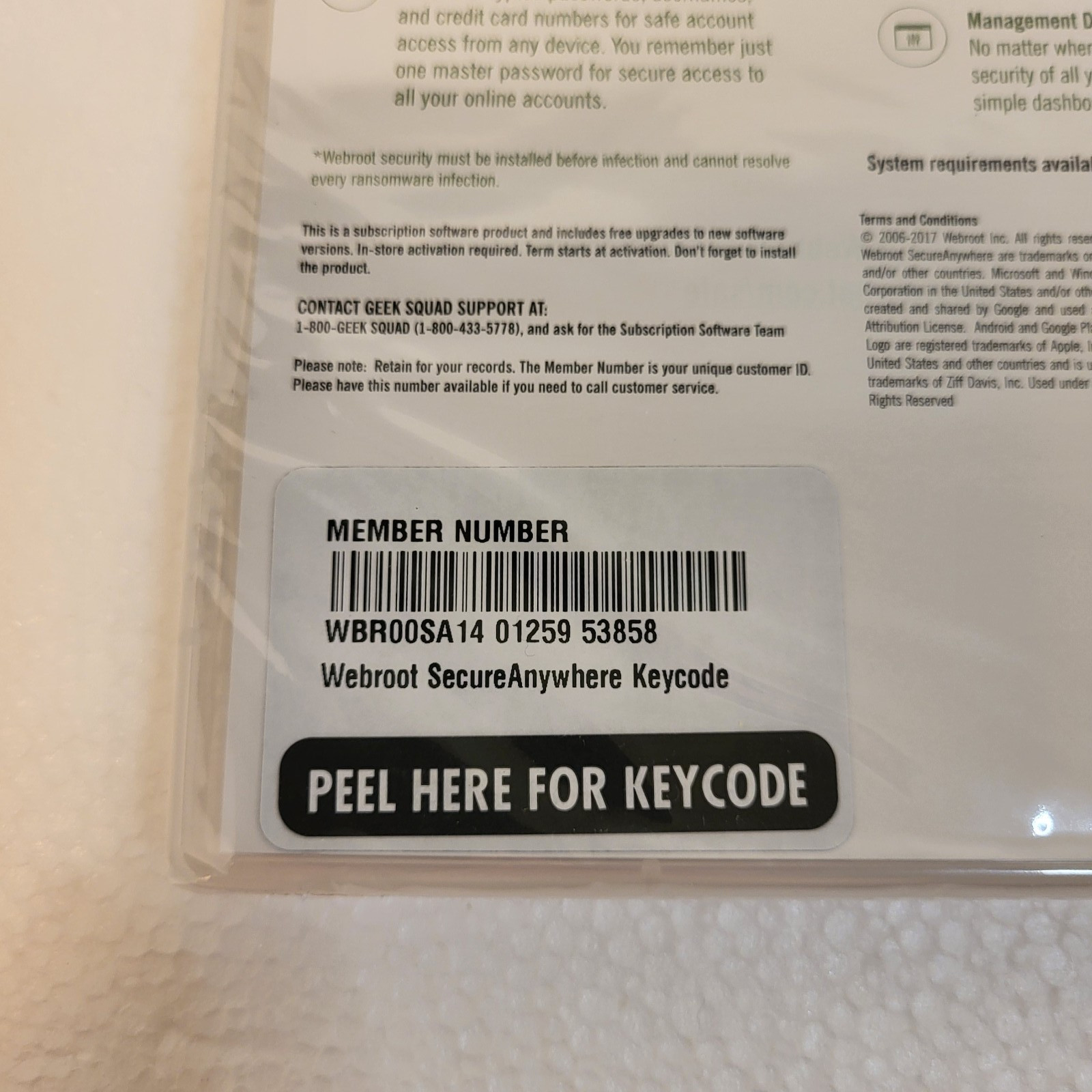 Webroot Secure Anywhere Internet Security w Antivirus PC Mac Mobile 3 Device New