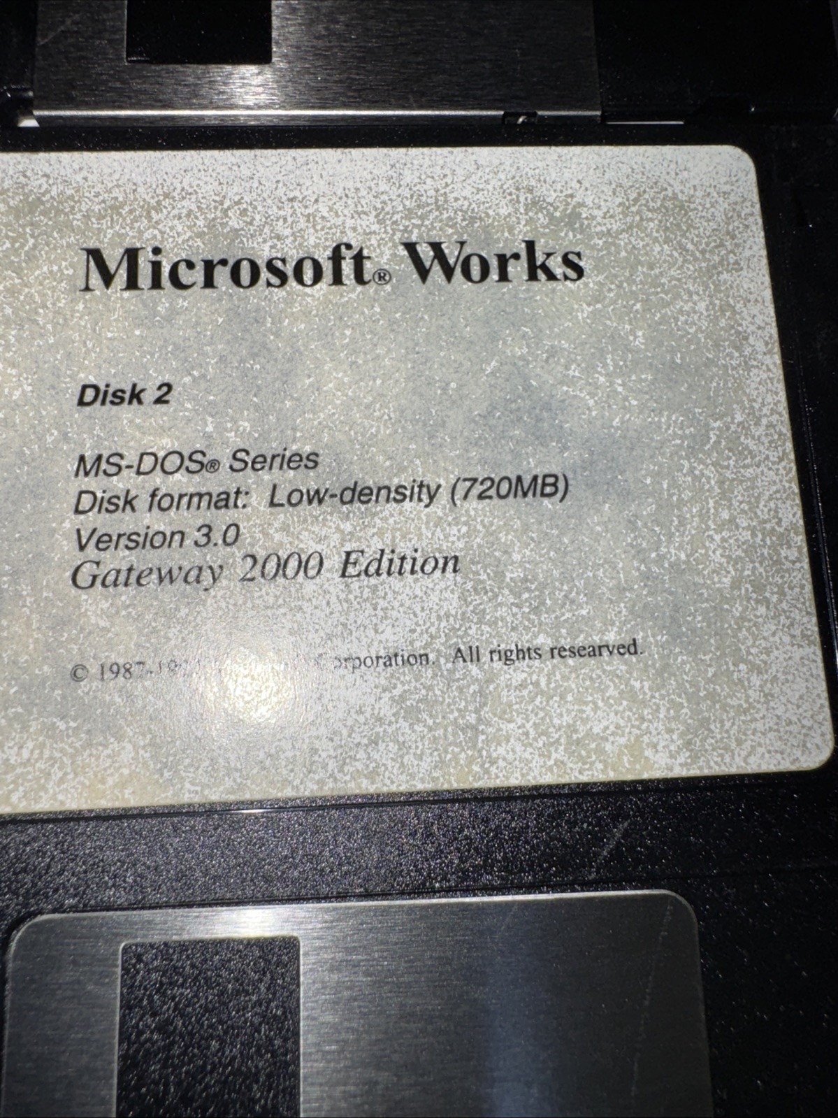 Microsoft Works Version 3.0• 3.5" Floppy Vintage 2000/ 5 Disks