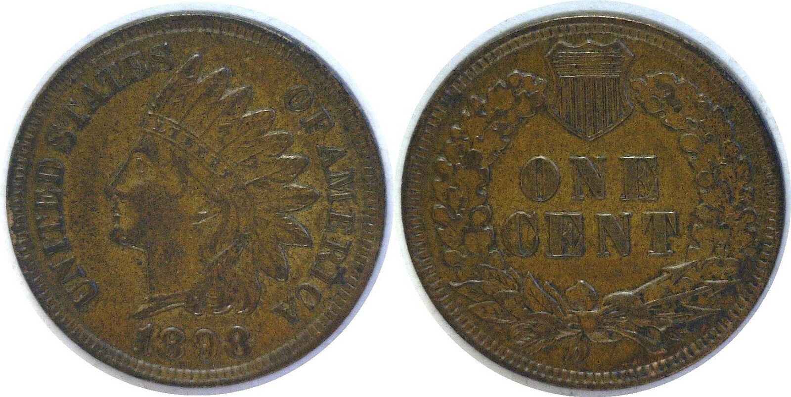 1898 1C Indian Head Cent Almost Uncirculated