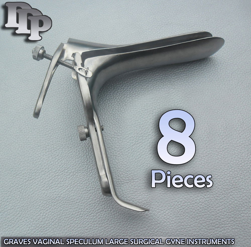 8 Pieces Of Graves Vaginal Speculum Large Gynecology Instruments