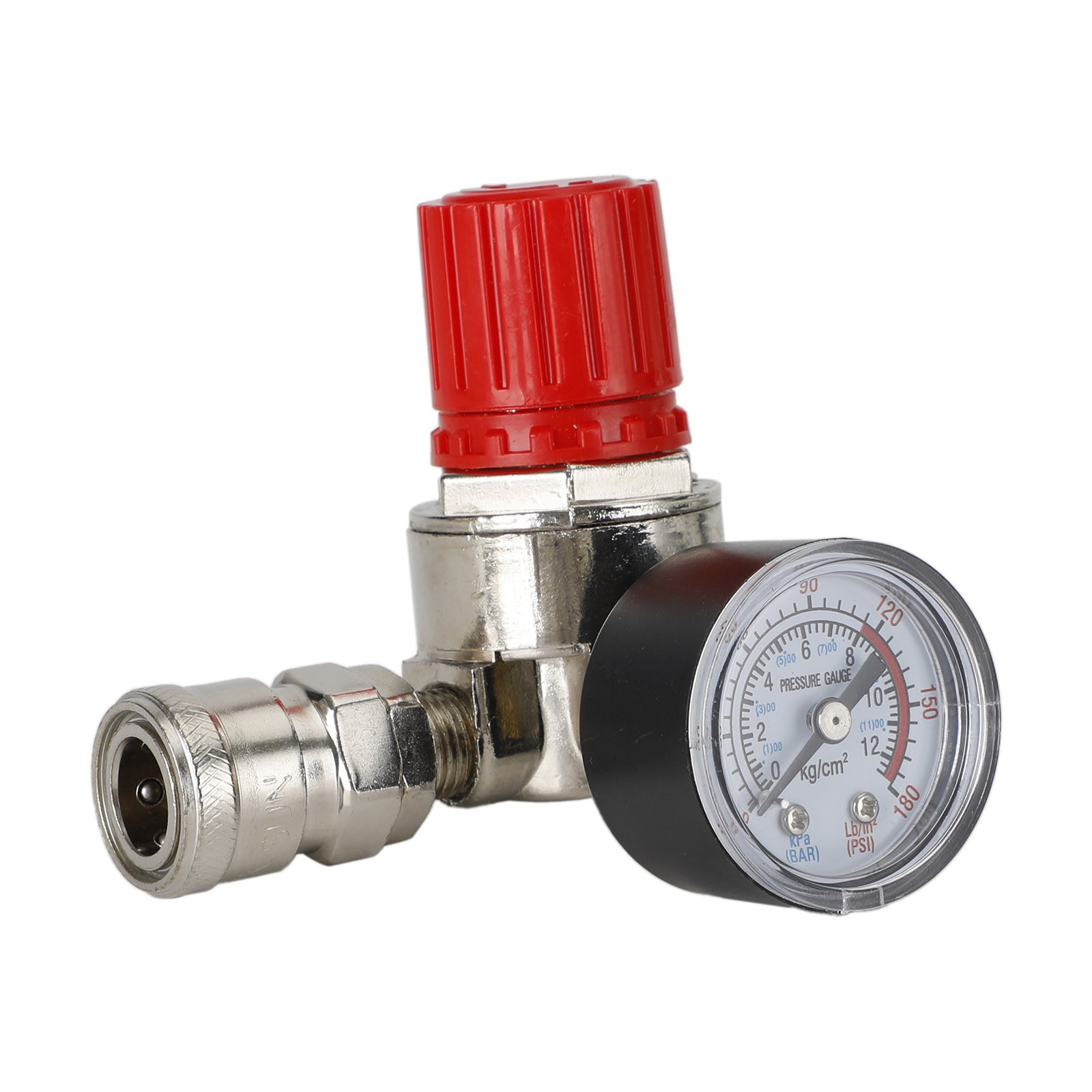 1/4" Pressure Regulator Air Compressor Adjustable Gauge Valve Control 175Psi R10