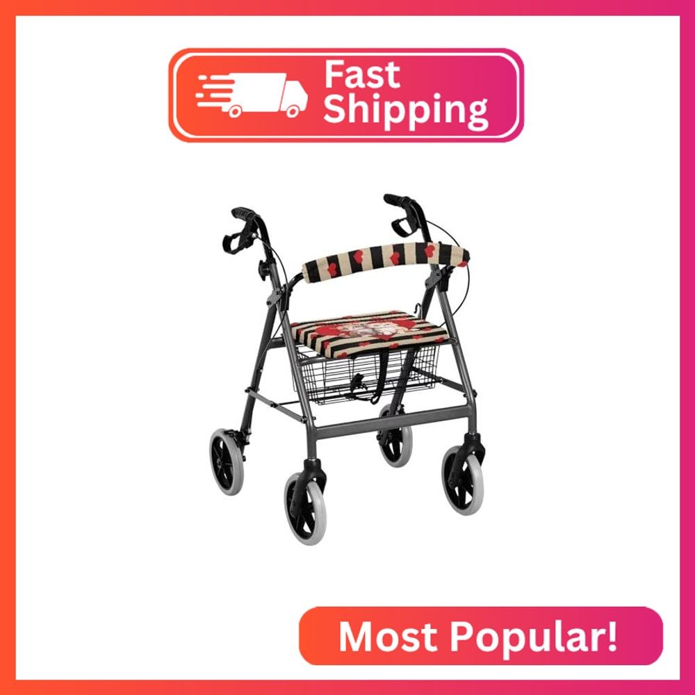 LedBack Heart Cat Walker Accessories for Walkers for Seniors Rollator Seat Cushi