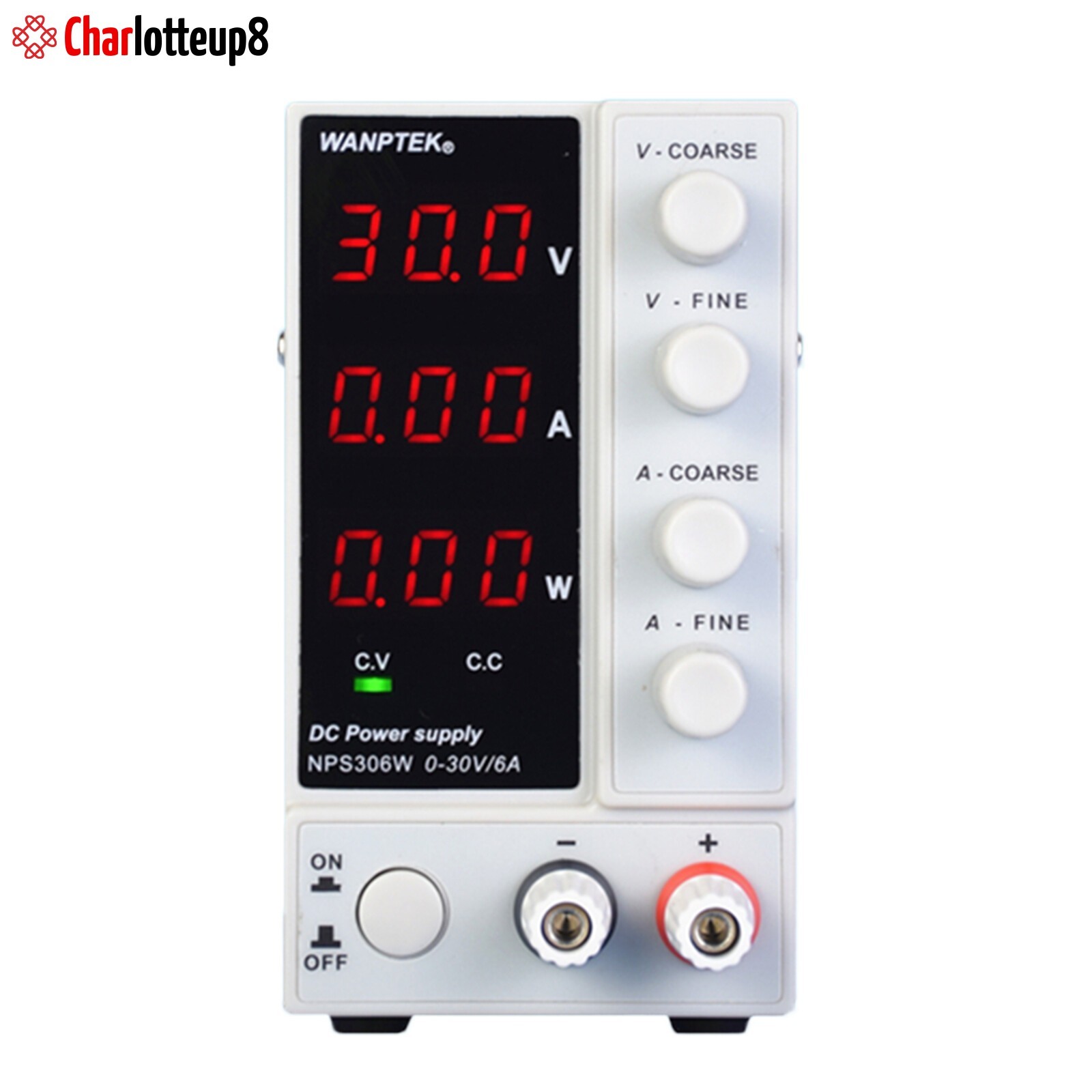 0-30V 0-6A Lab DC Bench Power Supply Variable Adjustable Power Supply