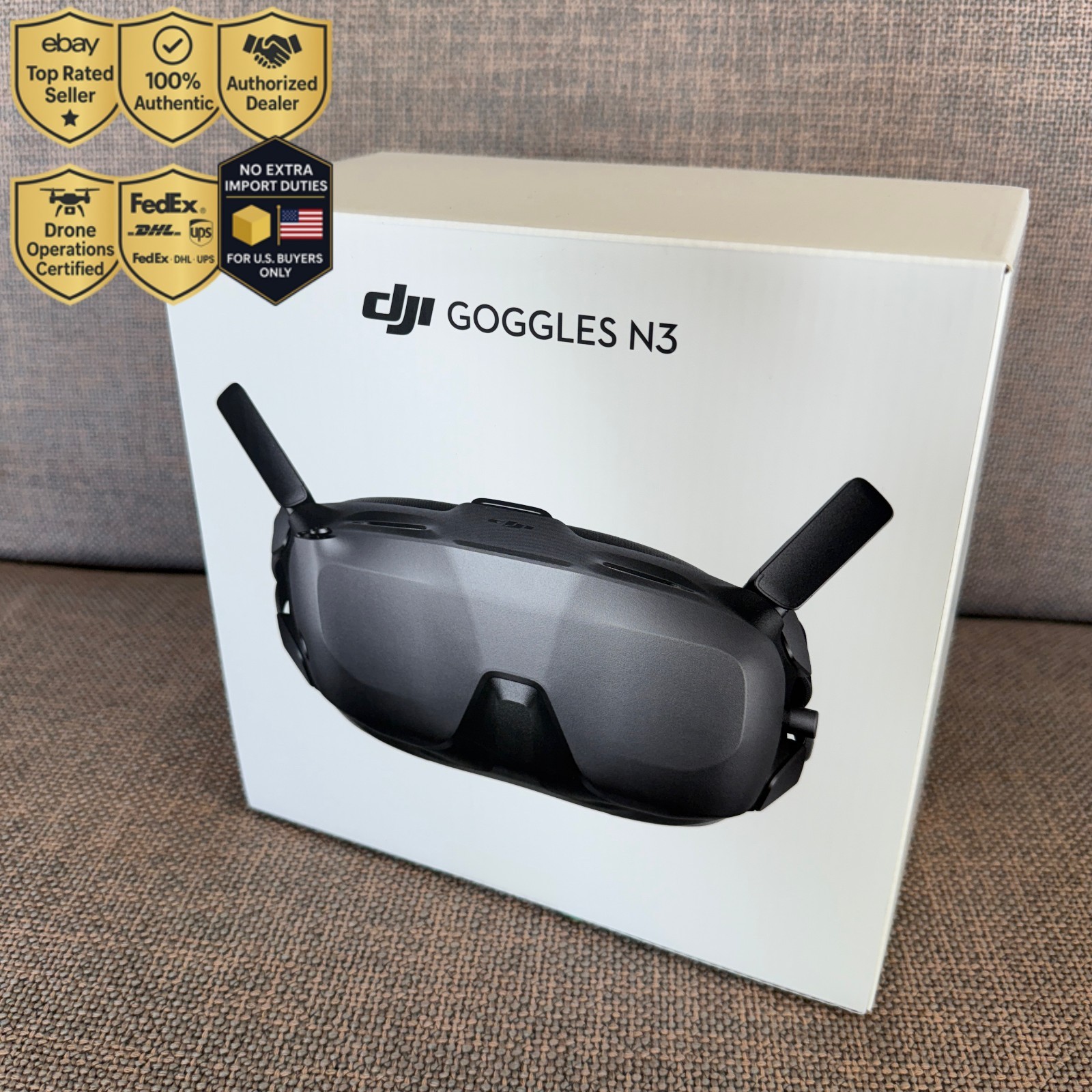 DJI Goggles N3 FPV Goggles for Avata 2, Neo 1,2, O4 Air Unit Pro, O4 Air Unit