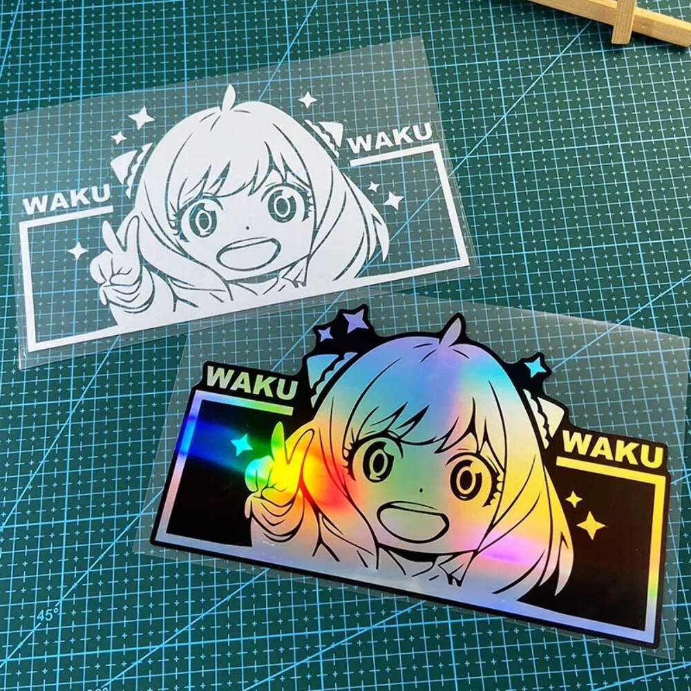 Anime Girl Motorcycle Sticker Waterproof Vinyl Decal Motorbike Fuel Tank Decor