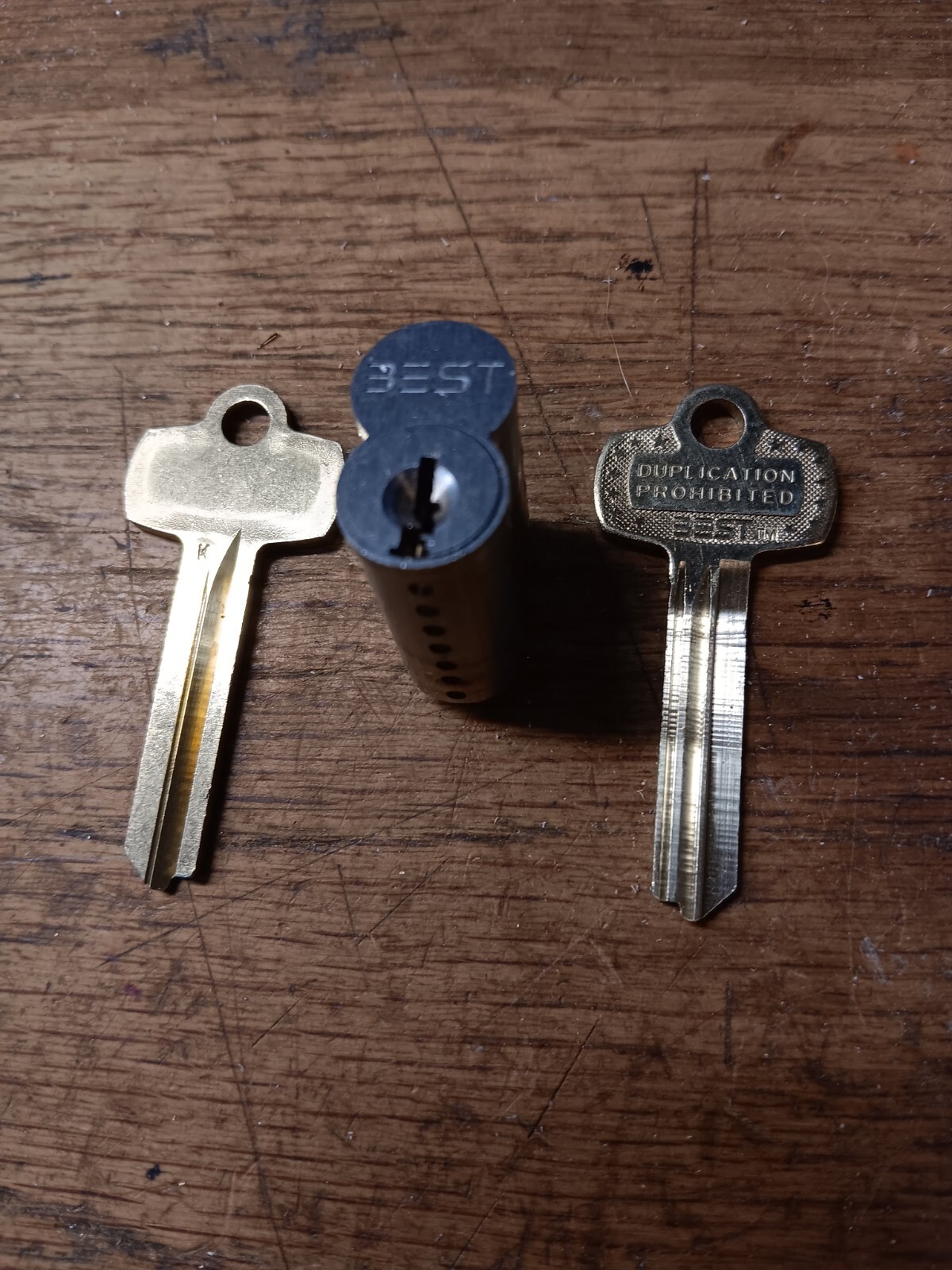Best original core+ Best original cut key ...dull chrome finish ....locksport