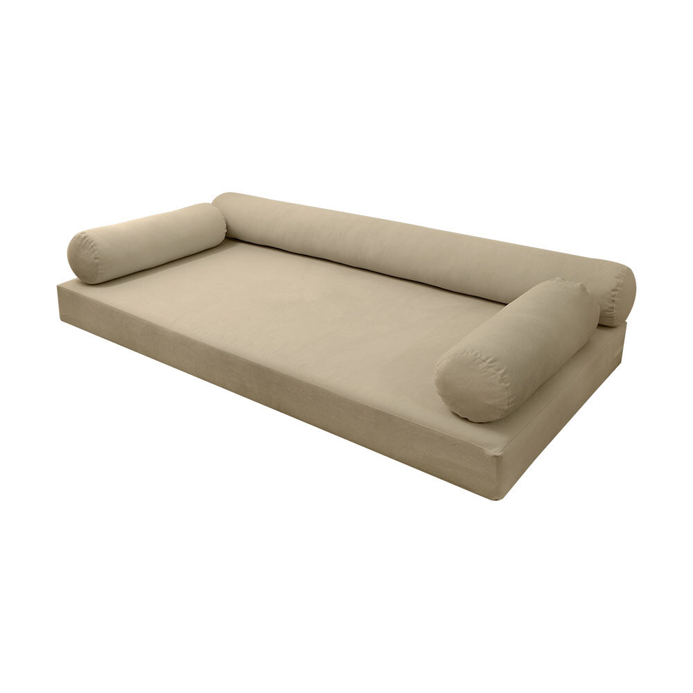 |SLIPCOVER ONLY| S.V6 Velvet Daybed Mattress Pillow Knife Edge Twin-XL AD304