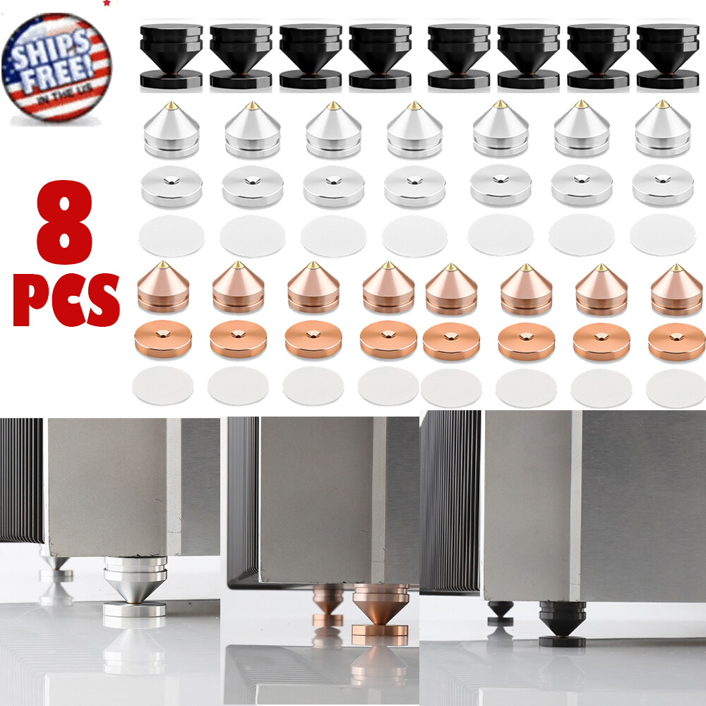 8PCS HIFI Audio Speaker Isolation Feet Floor Nails Turntable Stand Foot Pad M23