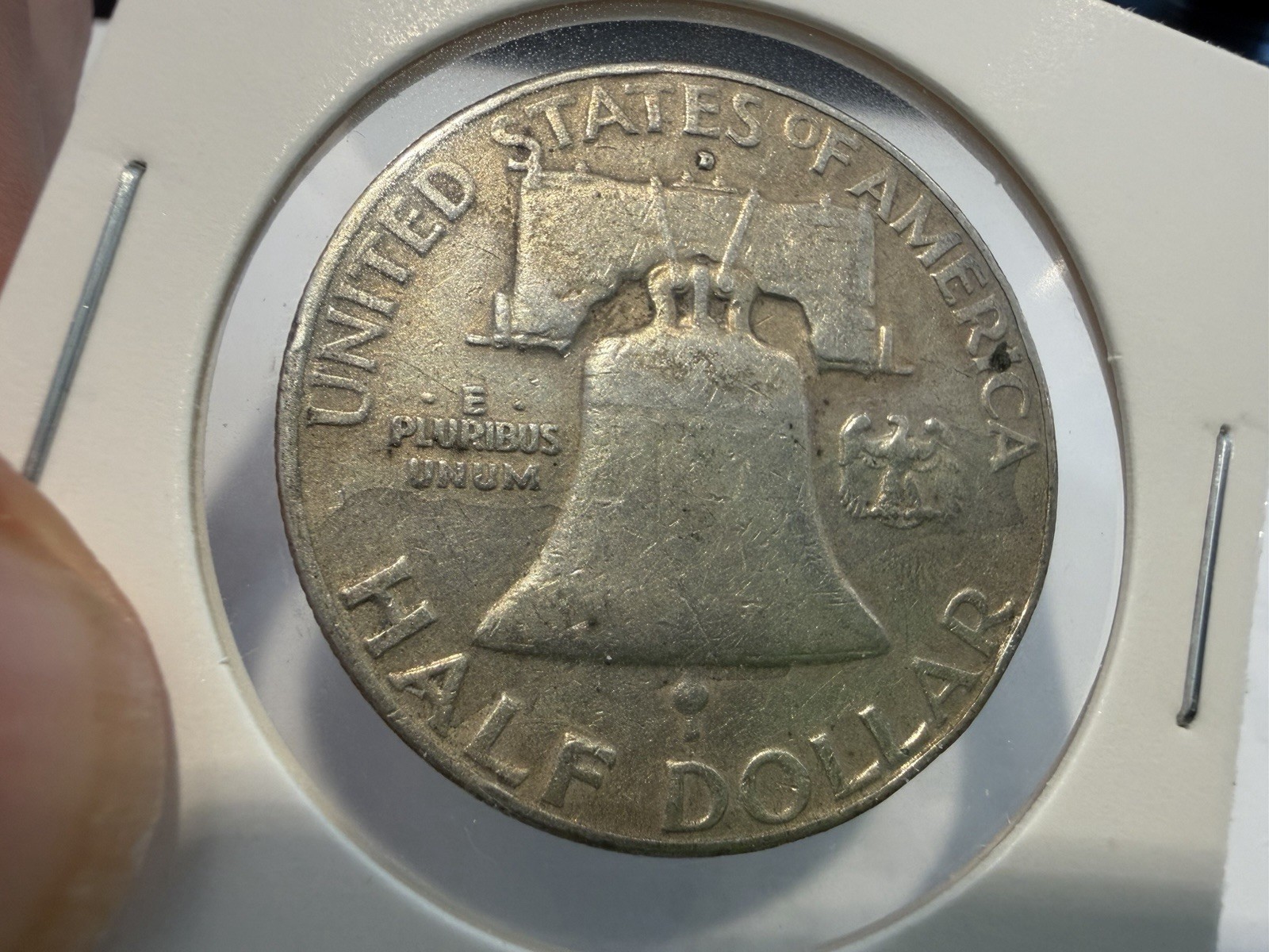 1958 D BEN FRANKLIN SILVER HALF DOLLAR LOT 222