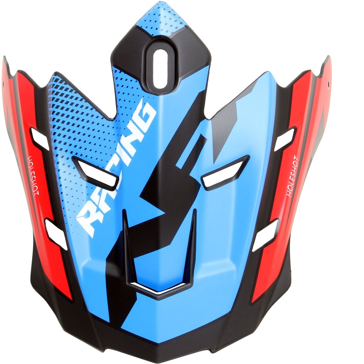AFX Youth Matte Black/Red/Blue FX-17 Replacement Holeshot Visor - 0132-1185
