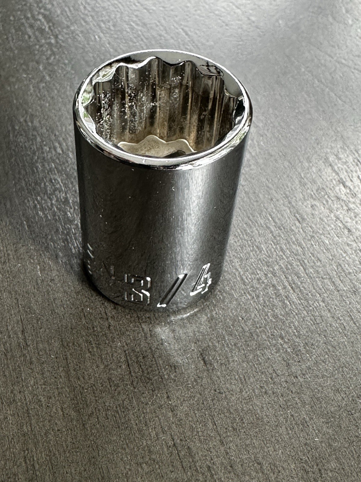 Craftsman 12pt Std.  1/2" in Drive Shallow SAE Socket  - 3/4" CMMT47508    0163