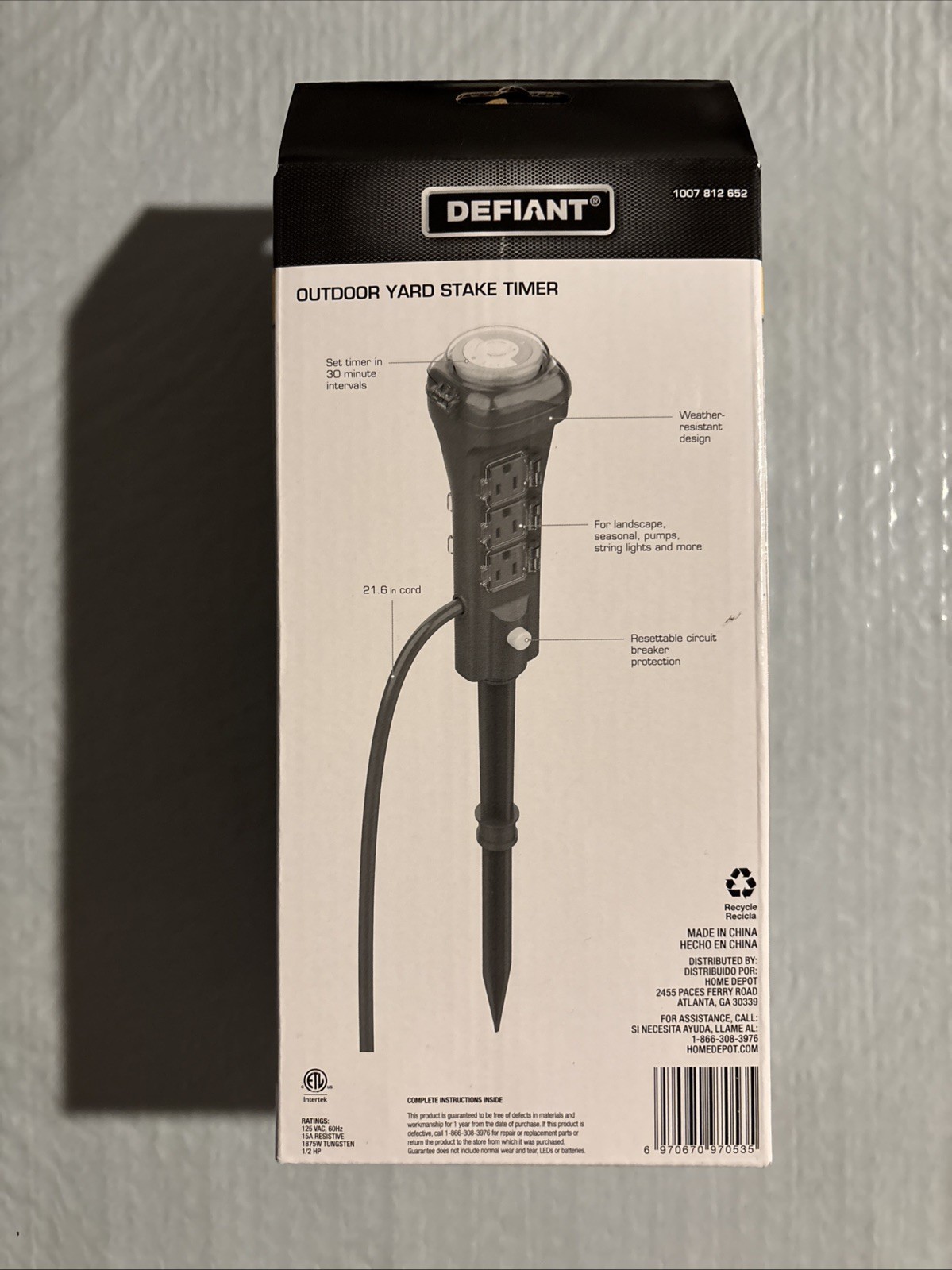 Defiant Outdoor Yard stake Timer