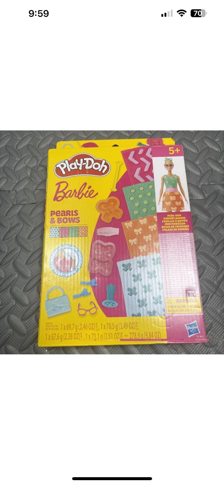Play-Doh Barbie Pearls & Bows Play-Doh Fashions