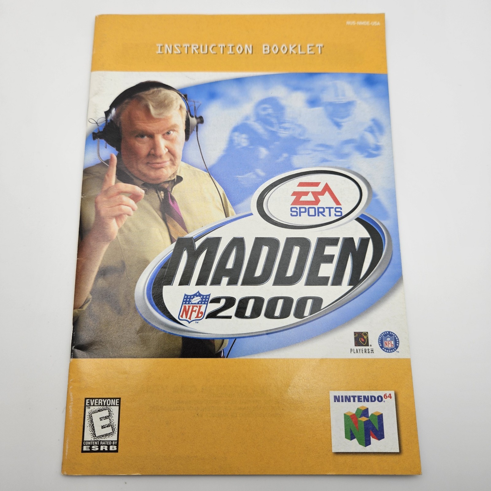EA Sports Madden NFL 2000 Nintendo 64 N64 Instruction Booklet Manual No Game