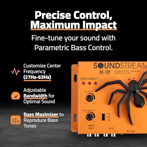 Car Audio Bass Restoration Processor, Parametric Equalizer, Digital Control, Rem
