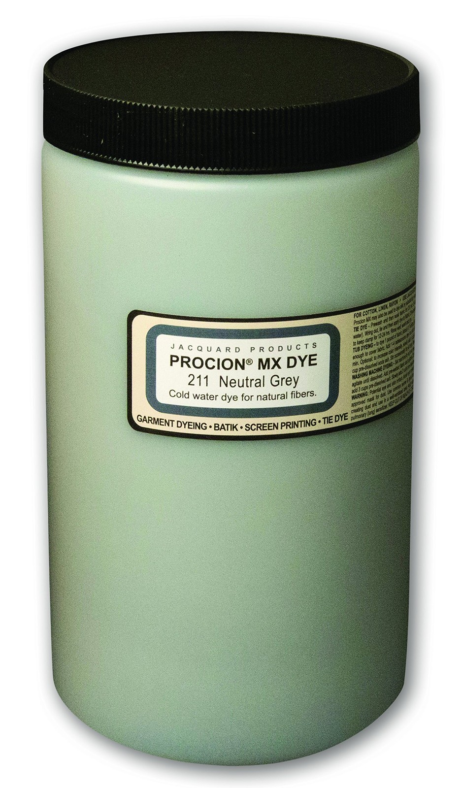 Jacquard Procion Mx Tie Dye Powder Neutral Grey 1 Lb Cold Water Fiber Reactive