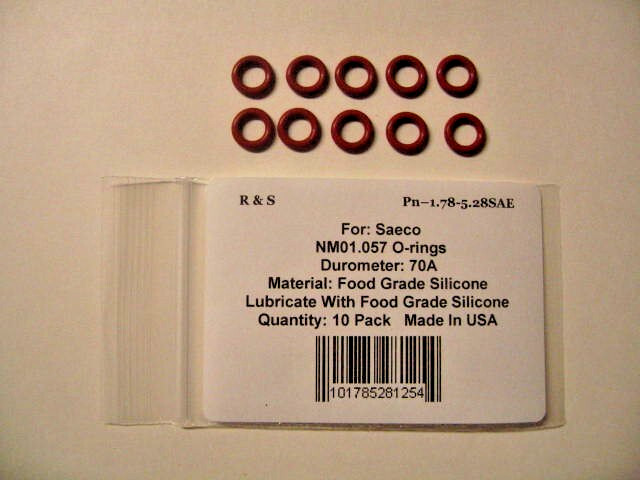 10 Saeco  NM01.057, 996530059419  O-rings / R&S 1.78-5.28SAE / FDA Silicone