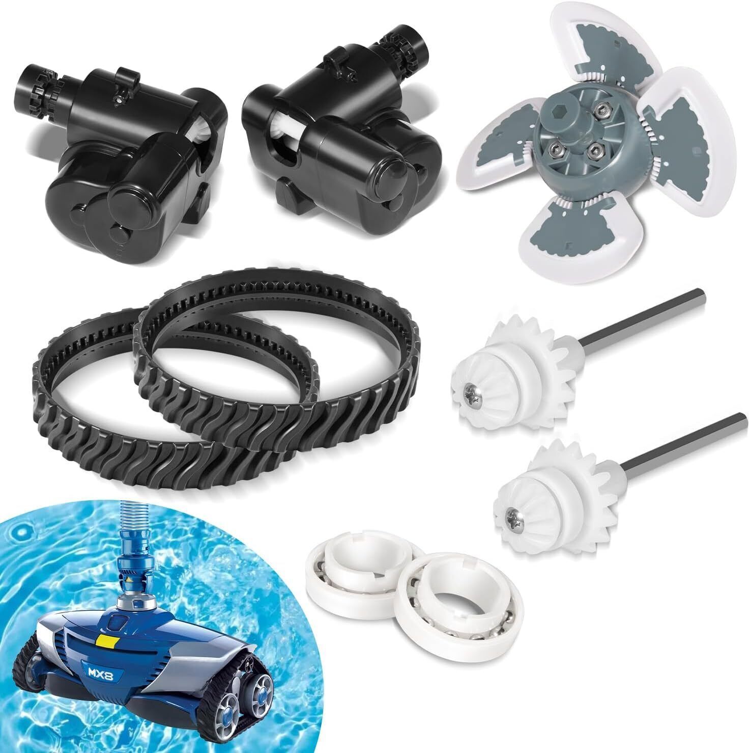 For Zodiac Barracuda MX8 Tune Up Kit MX8 Elite MX6 Pool Cleaner R0796200 9PCS
