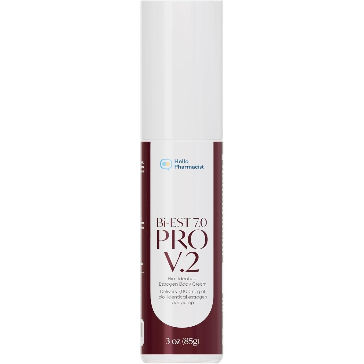 HelloPharmacist BiEst 7.0 PRO V2 Bioidentical Estrogen Cream for Women 90 Pumps