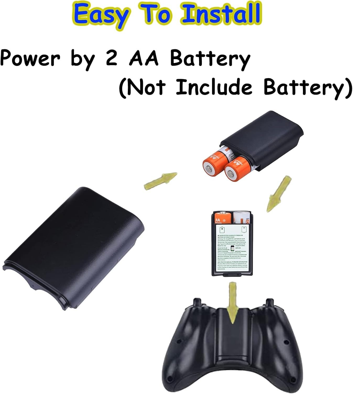 Sturdy 2-Pack Battery Covers for Xbox 360 Controllers - Perfect Fit & Function