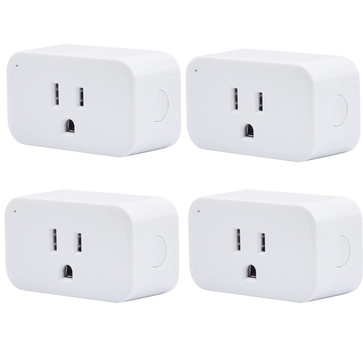 Smart Plug 4 Pack - Compact 15A Zigbee Outlets with Timer for Home Automation