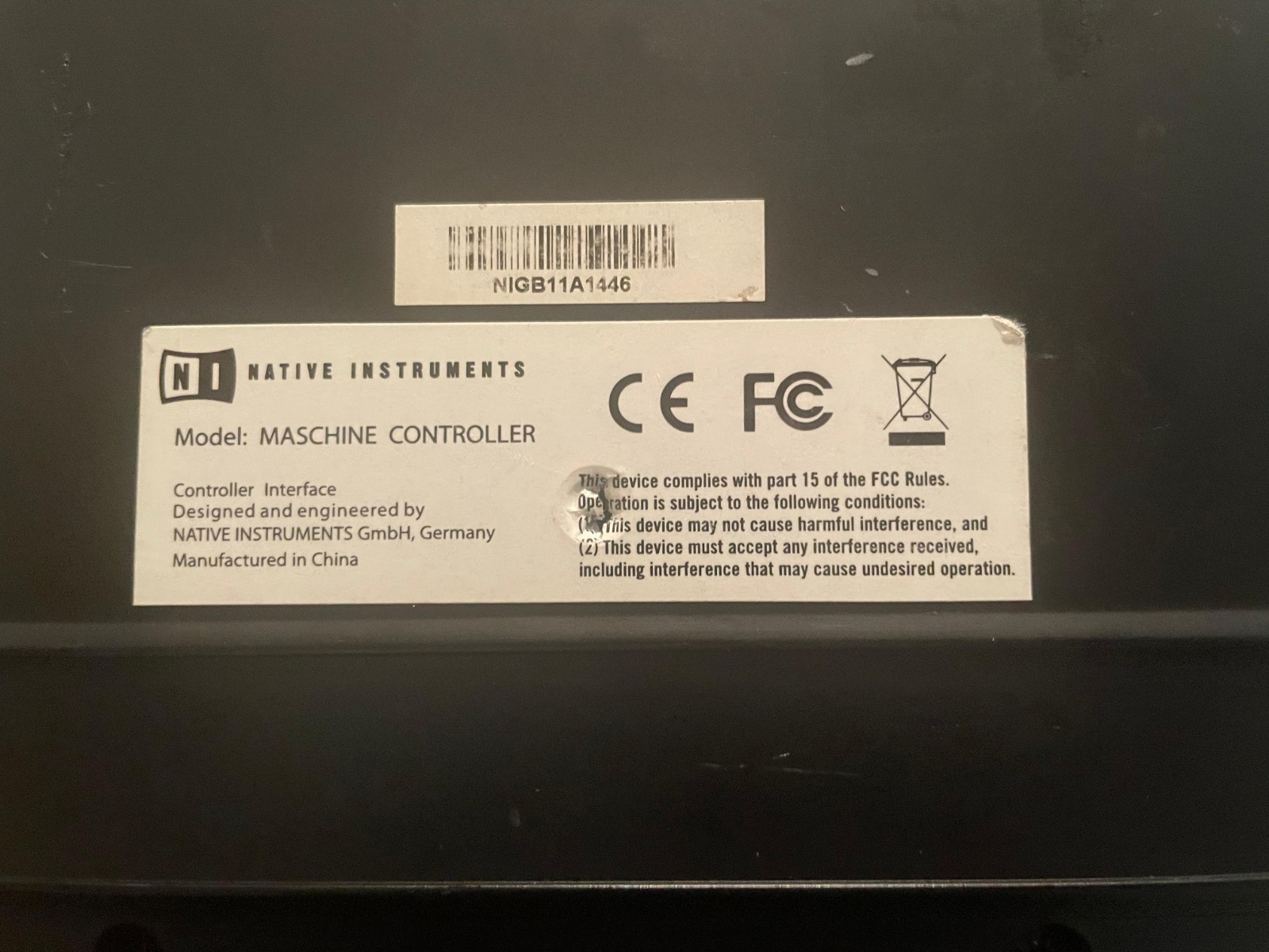 NI Maschine MK1 Drum Machine Pad Controller - Tested Powers Up Unit Only